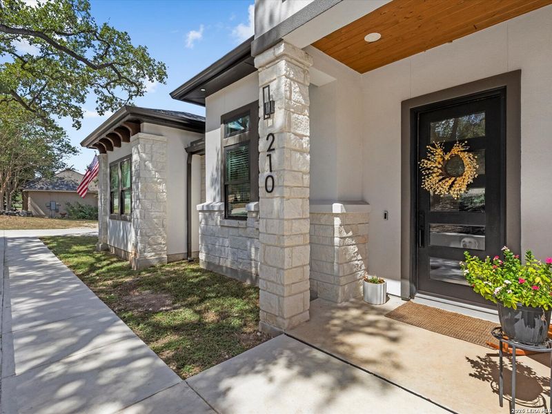 Exterior details and patio area of a home in , New Braunfels (Image 22). Exterior details and patio area of a home in , New Braunfels (Image 22).