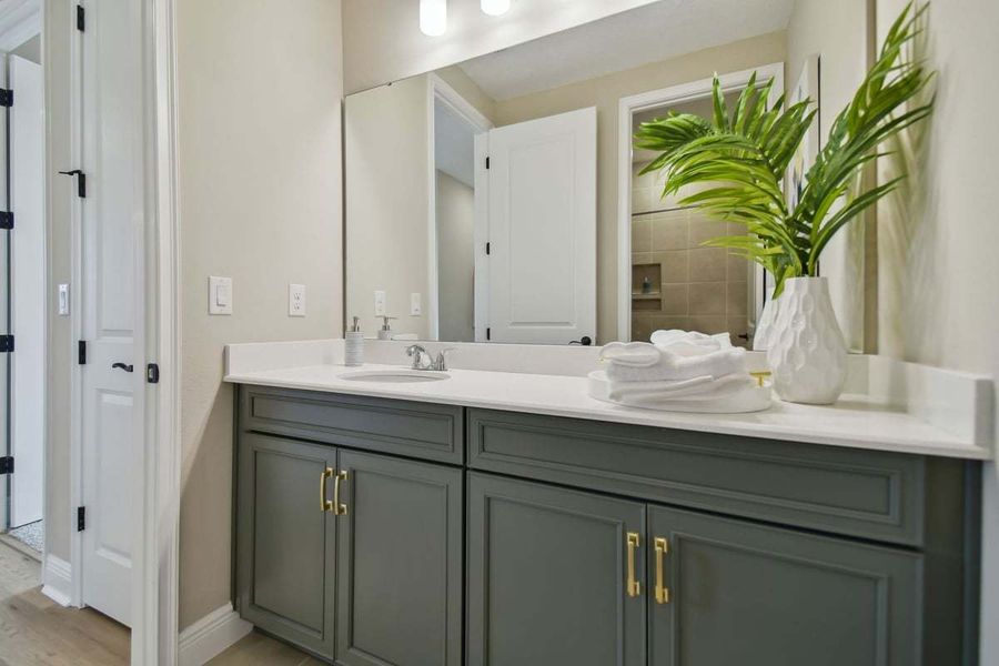 Furnished interior view inside a new home in The Sanctuary – Royal Collection, Punta Gorda (Image 38).