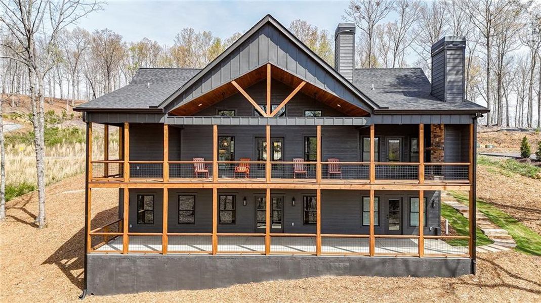 Front exterior of a new home in , Morganton, GA, highlighting curb appeal (Image 25). Front exterior of a new home in , Morganton, GA, highlighting curb appeal (Image 25).