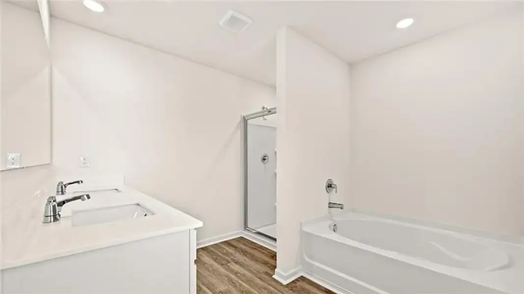 Furnished interior view inside a new home in Poplar Preserve, Newnan (Image 4).