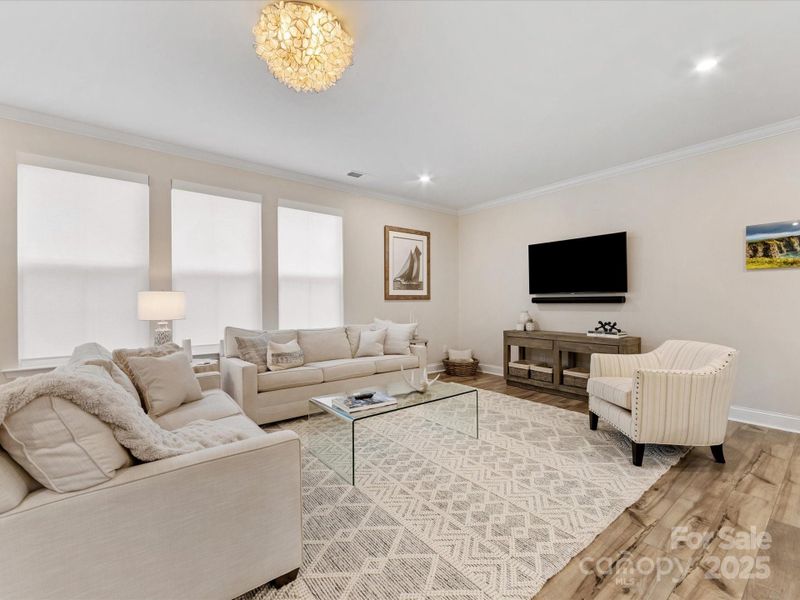 Furnished interior view inside a new home in Towns at Rea Colony, Charlotte (Image 7).