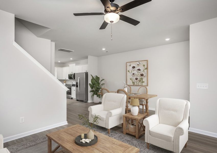 Open-concept living area