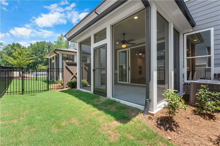 Exterior details and patio area of a home in , Peachtree Corners (Image 38).