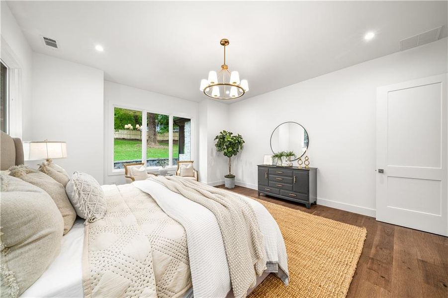 Furnished interior view inside a new home in , Powder Springs (Image 38).