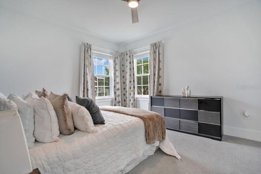 Furnished interior view inside a new home in , Reunion (Image 37).