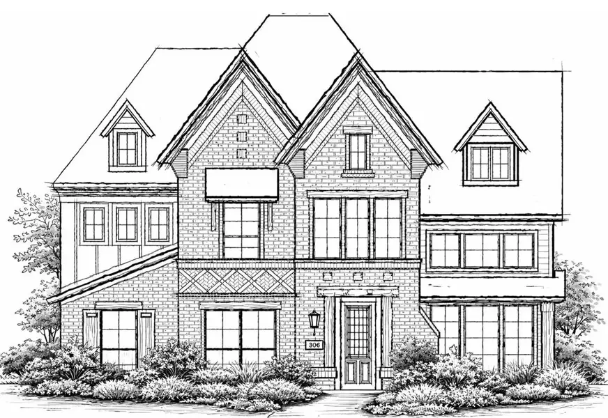 Exterior rendering of this home design in Edgewater, Fate, TX (Image 1). Exterior rendering of this home design in Edgewater, Fate, TX (Image 1).