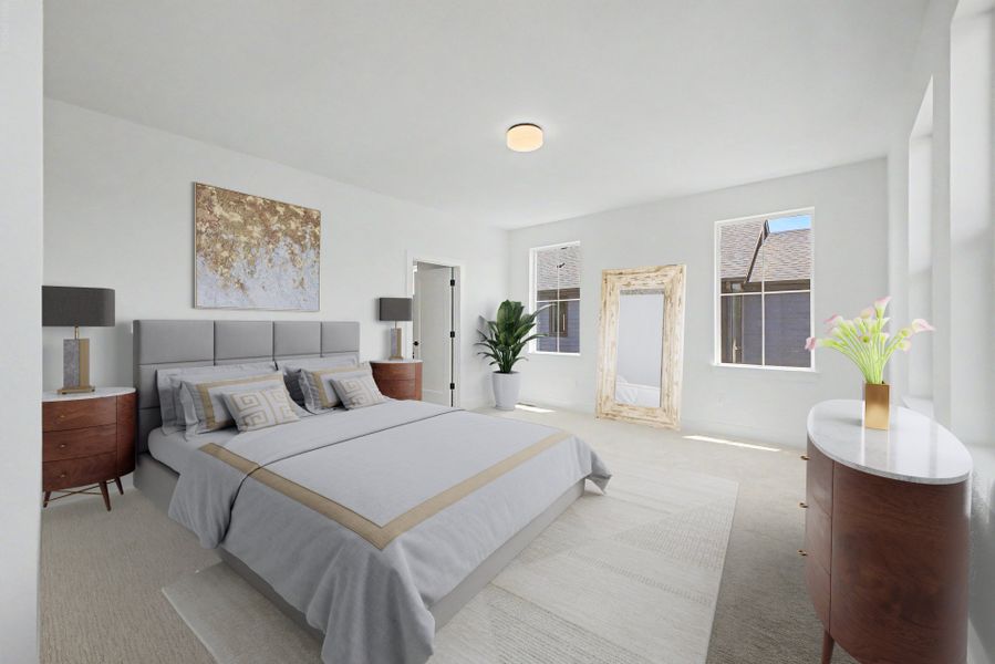 Furnished interior view inside a new home in West Grange, Longmont (Image 9).