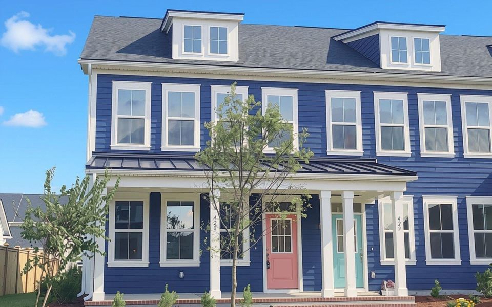 Front exterior of a new home in Nexton, Summerville, SC, highlighting curb appeal (Image 1). Front exterior of a new home in Nexton, Summerville, SC, highlighting curb appeal (Image 1).