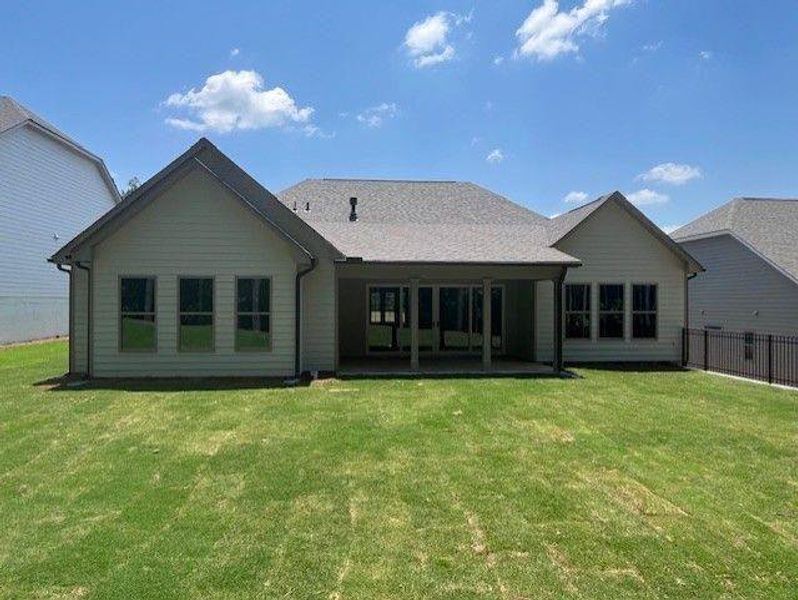 Front exterior of a new home in Soleil Belmont Park, Canton, GA, highlighting curb appeal (Image 22).