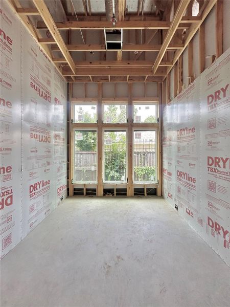 Private First-Floor Study Ideal for Working From Home. Construction Photo as of 5/20/2026