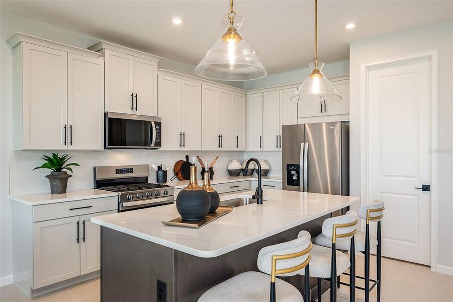 Furnished interior view inside a new home in Pasadena Ridge Master, Dade City (Image 27).
