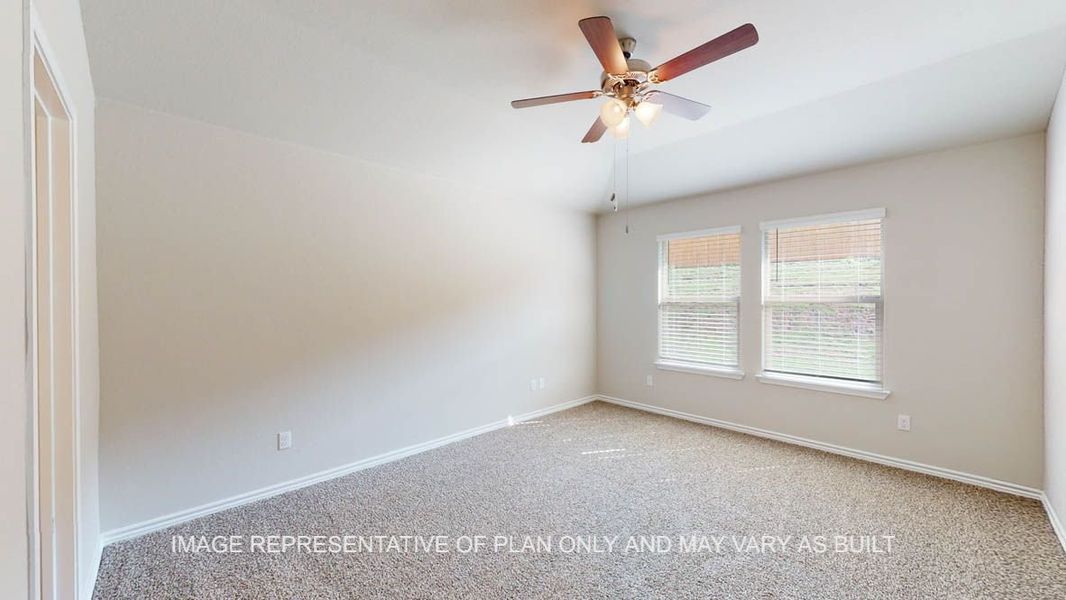 Spacious, unfurnished interior of a new home in Creekfall, Burnet (Image 20).