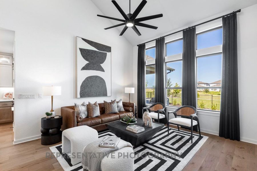Furnished interior view inside a new home in Easton Park, Austin (Image 14).