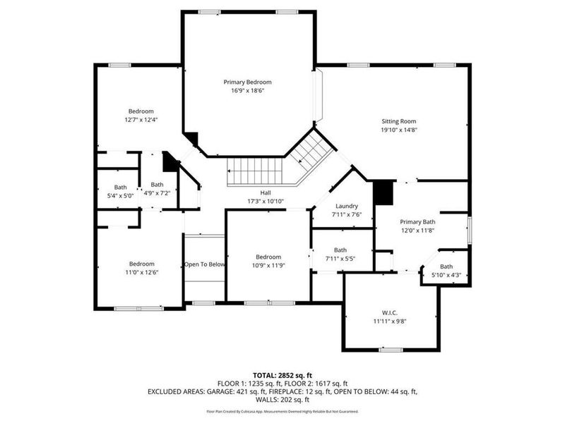 2D floor plan layout of this home in Stillwater Springs, Dacula, GA (Image 6).