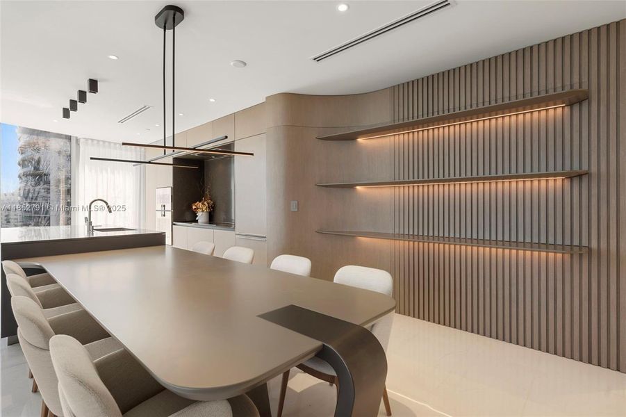 Furnished interior view inside a new home in , Miami (Image 17).