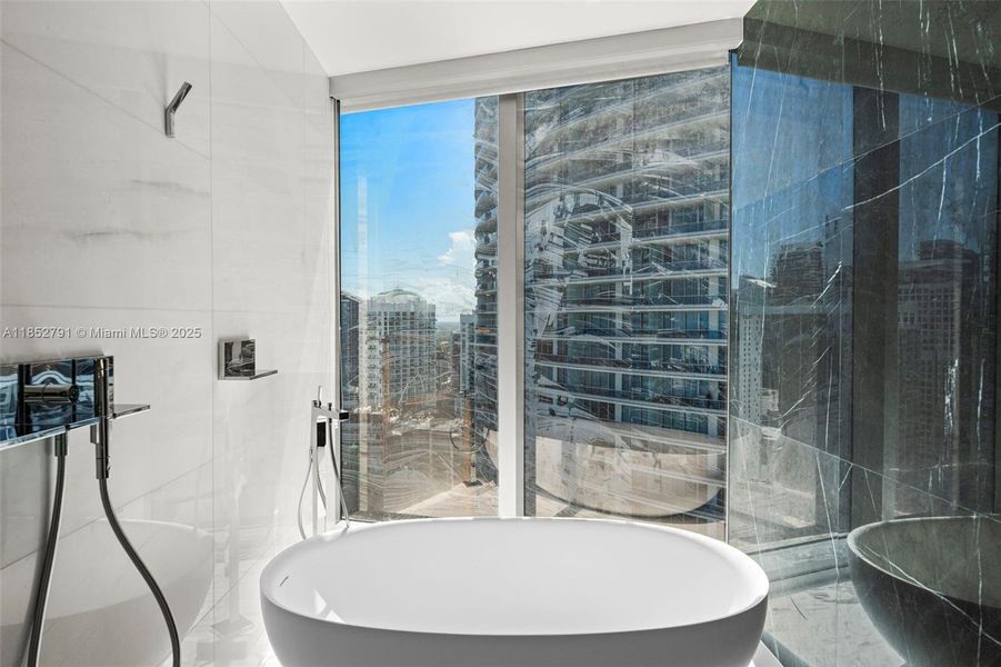 Furnished interior view inside a new home in , Miami (Image 26).