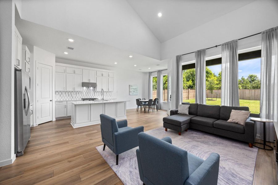 Furnished interior view inside a new home in , Cypress (Image 6).