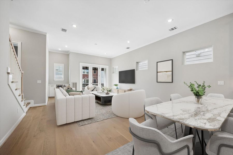 Furnished interior view inside a new home in , Houston (Image 21).