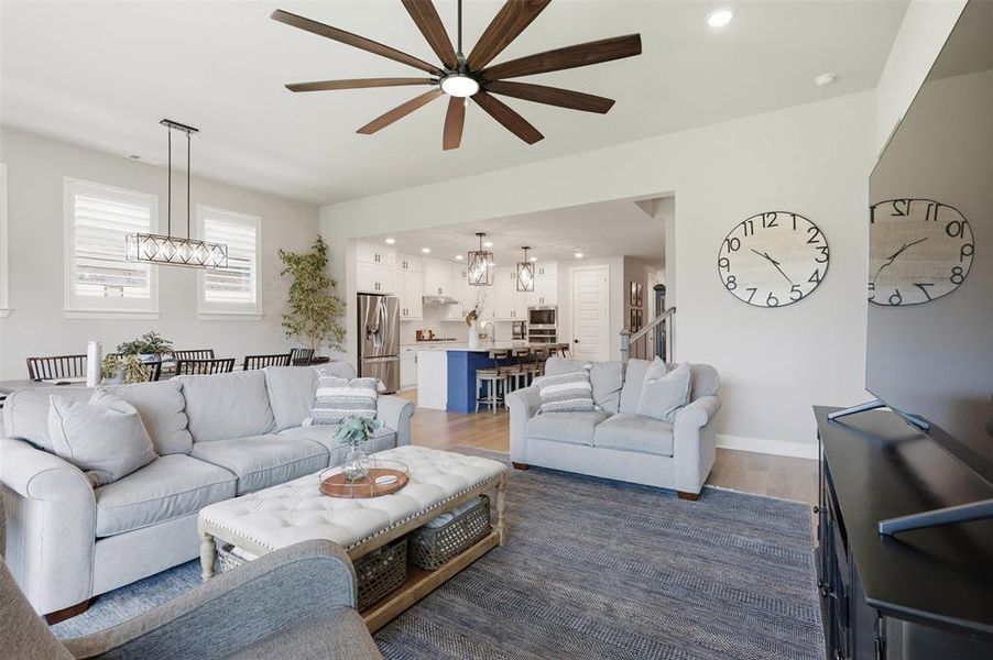 Furnished interior view inside a new home in The Parks at Wilson Creek, Celina (Image 27). Furnished interior view inside a new home in The Parks at Wilson Creek, Celina (Image 27).
