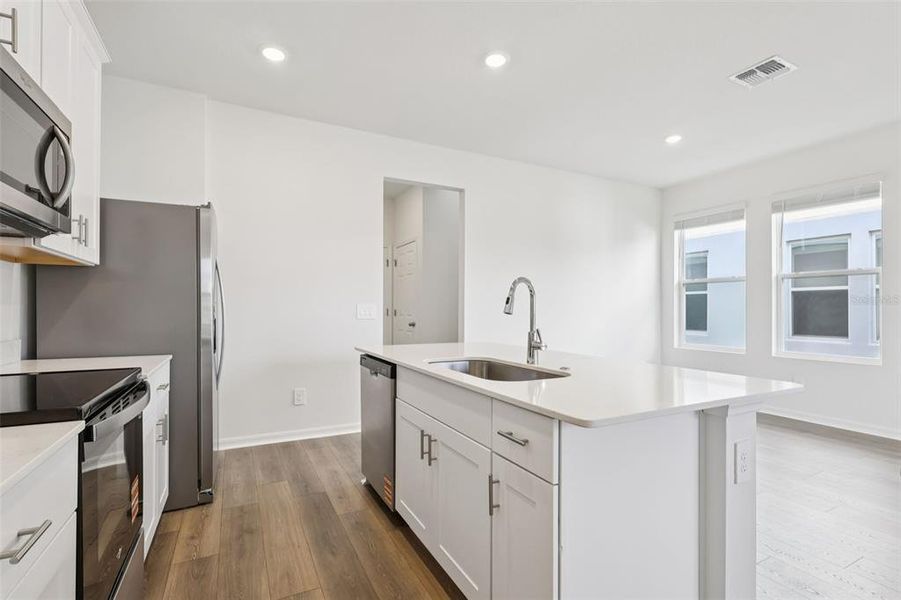 Furnished interior view inside a new home in The Meadow at Crossprairie Bungalows, St. Cloud (Image 6).