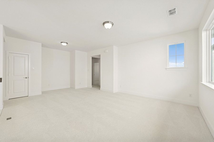 Representative unfurnished interior of a home built from the Skybrook by Landon Homes in Fields - East Village, Frisco (Image 31). Representative unfurnished interior of a home built from the Skybrook by Landon Homes in Fields - East Village, Frisco (Image 31).
