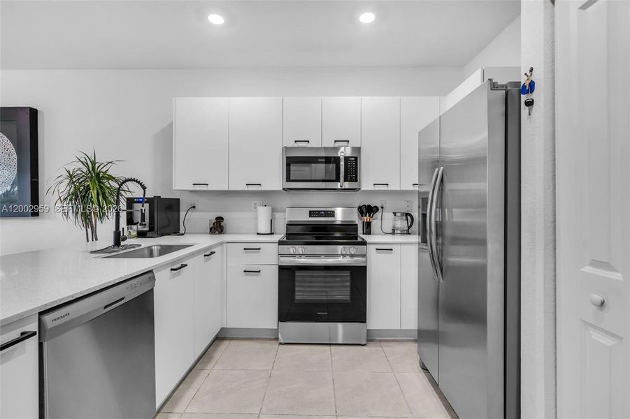 Furnished interior view inside a new home in , Miami (Image 10).