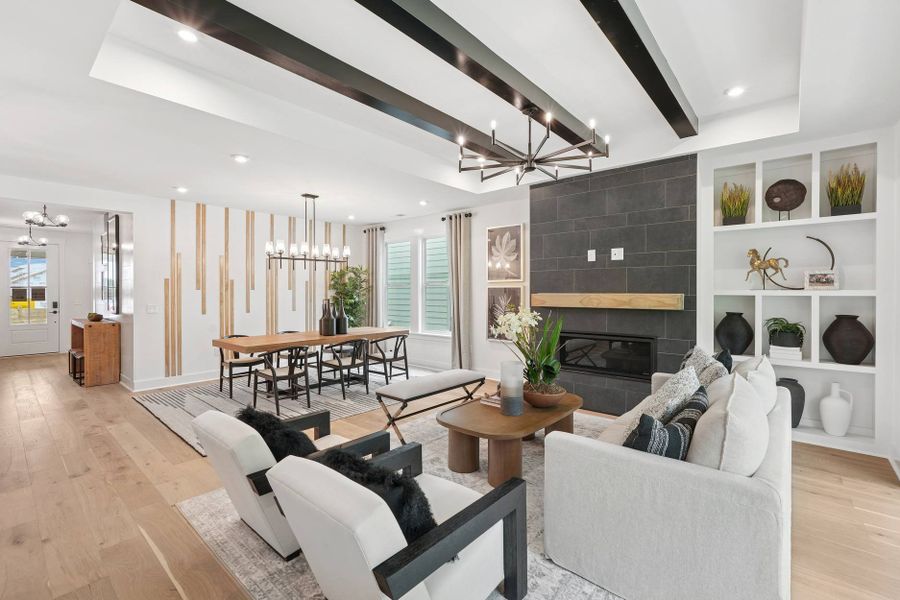 Representative furnished interior of a home built from the Cypress Cove by Tri Pointe Homes in The Pines Collection at Serenity, Fuquay Varina (Image 10).