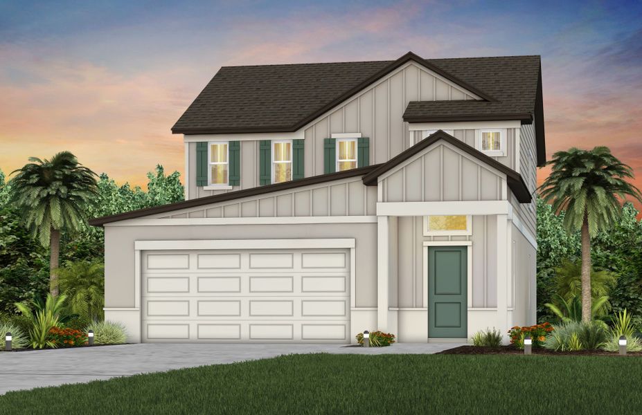 Exterior Rendering, Elevation FH2