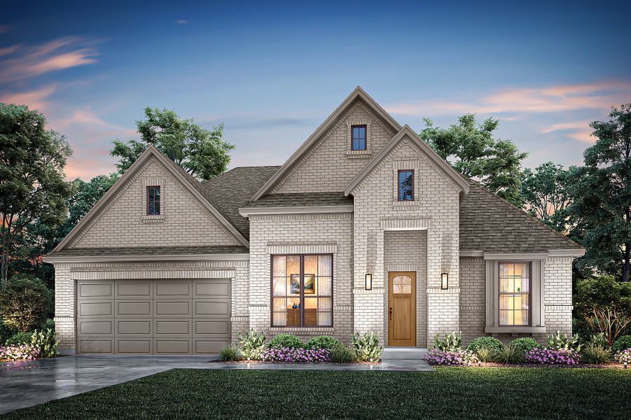 Front exterior of a new home in Chapel Ridge, Waco, TX, highlighting curb appeal (Image 2). Front exterior of a new home in Chapel Ridge, Waco, TX, highlighting curb appeal (Image 2).