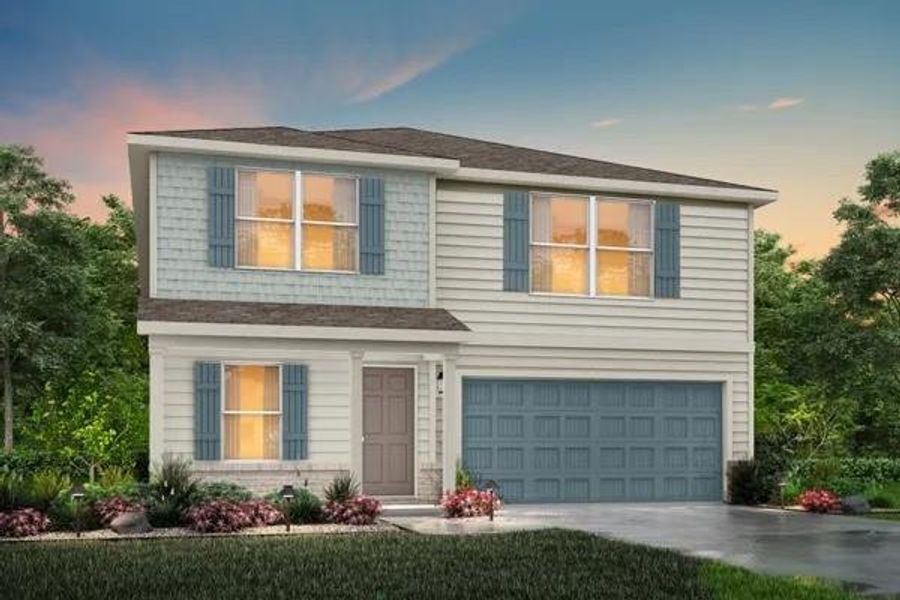 Front exterior of a new home in Thomas Estates, La Grange, TX, highlighting curb appeal (Image 1). Front exterior of a new home in Thomas Estates, La Grange, TX, highlighting curb appeal (Image 1).