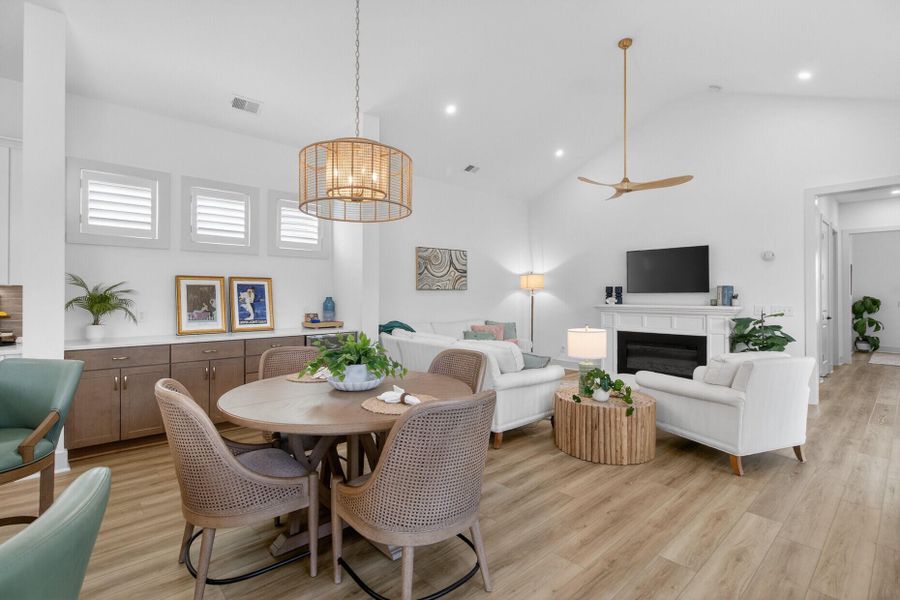 Furnished interior view inside a new home in The Domus Collection at Midtown Nexton, Summerville (Image 6). Furnished interior view inside a new home in The Domus Collection at Midtown Nexton, Summerville (Image 6).