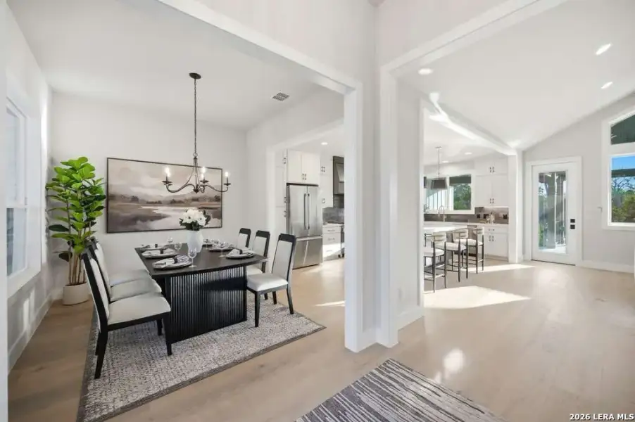 Furnished interior view inside a new home in , Fischer (Image 36).