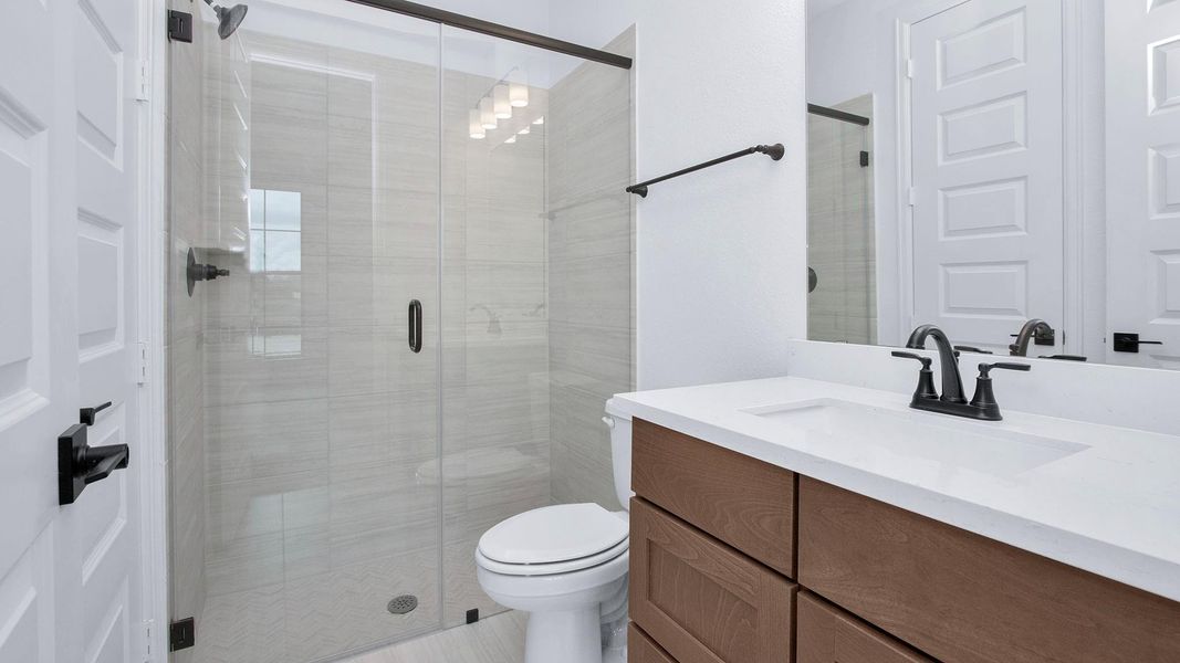 Furnished interior view inside a new home in Briarley 60', Montgomery (Image 7).