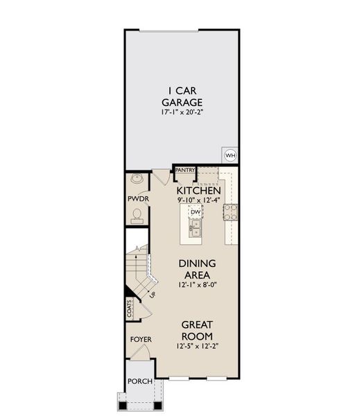 2D floor plan layout for the Esplanade by Ashton Woods in Promenade at Clari Park, Murfreesboro, TN (Image 3).
