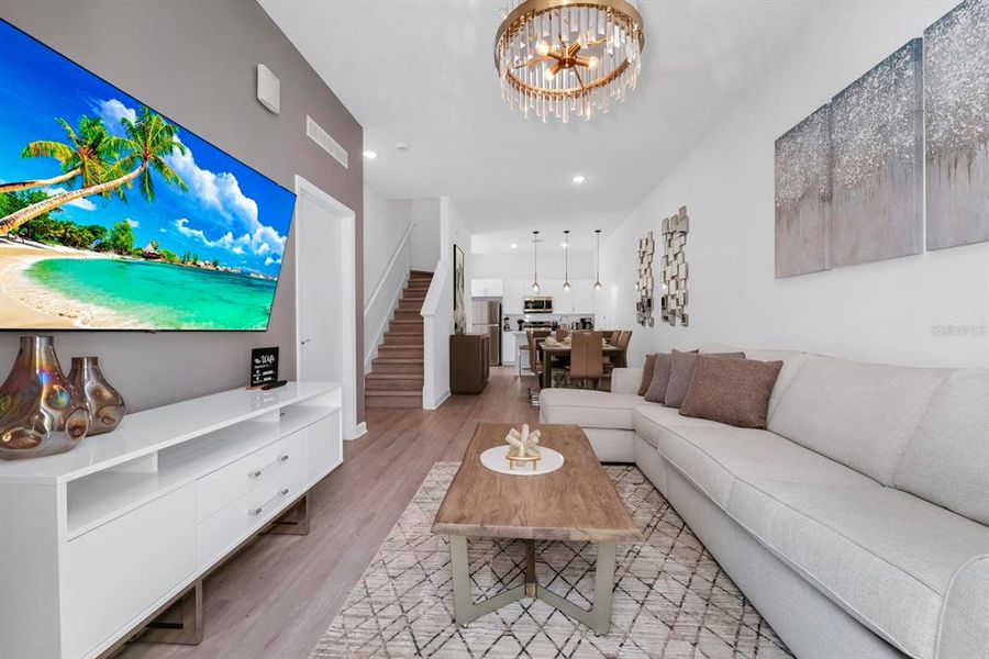 Furnished interior view inside a new home in , Davenport (Image 14). Furnished interior view inside a new home in , Davenport (Image 14).