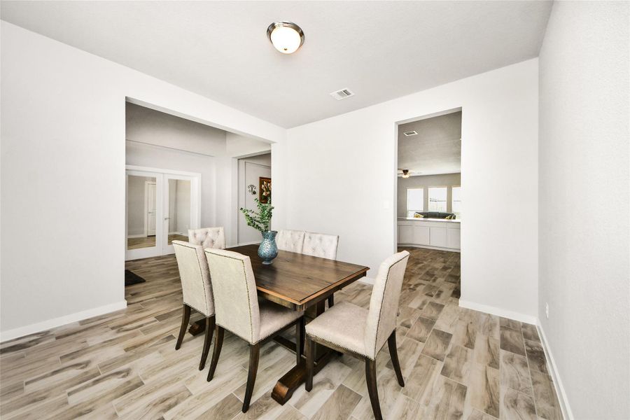 Furnished interior view inside a new home in Elm Estates, Angleton (Image 12).