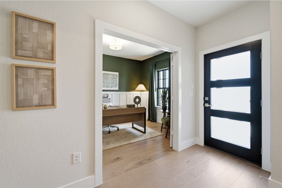 Furnished interior view inside a new home in Sunfield, Buda (Image 3).