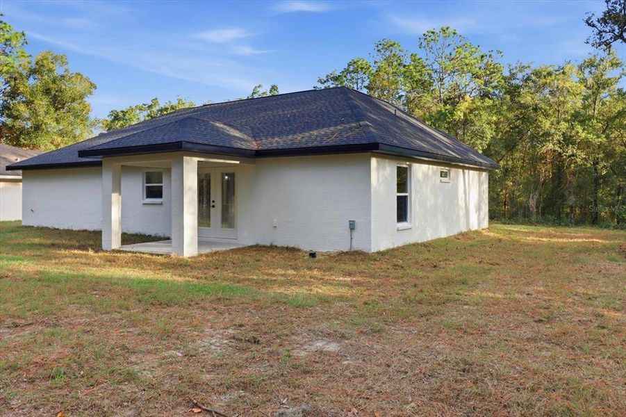 Exterior details and patio area of a home in , Inverness (Image 29).