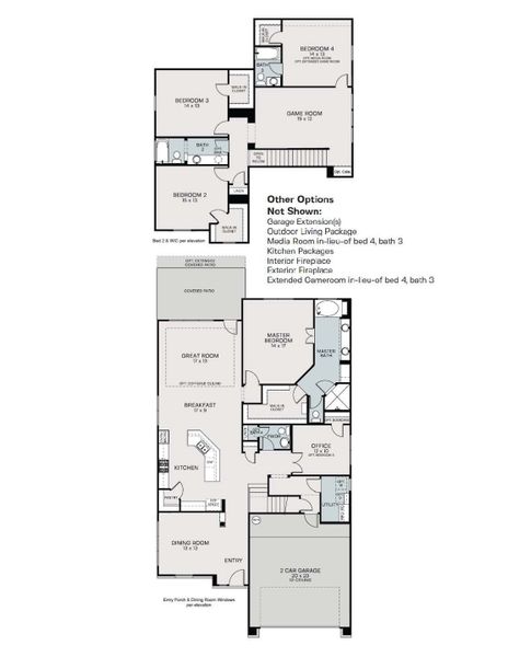 Diamond Floor Plan Layout in Nolte Farms, Seguin | Sitterle Homes