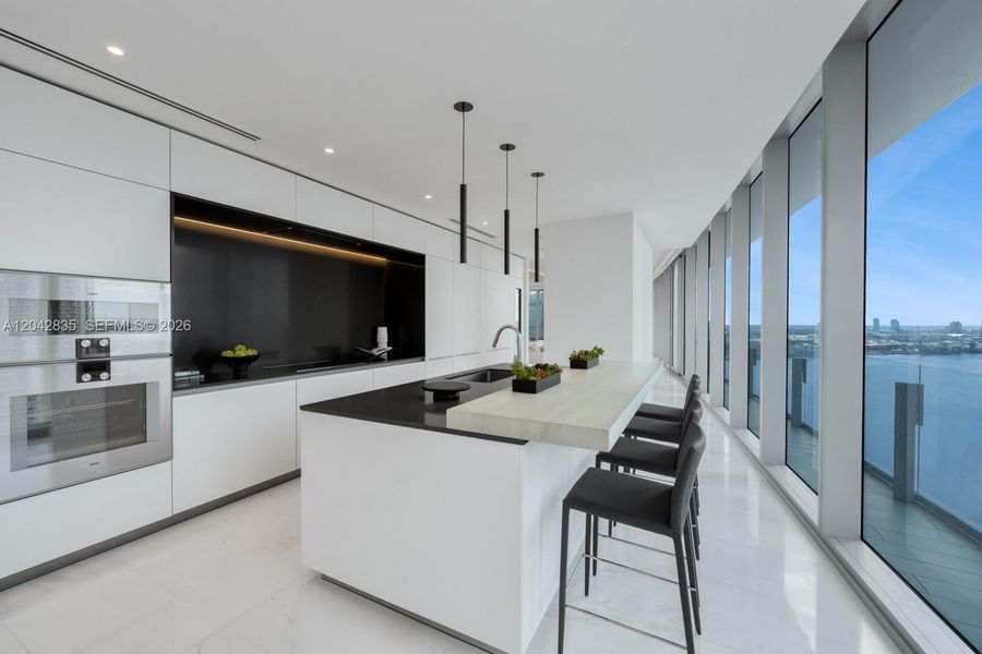Furnished interior view inside a new home in Aston Martin Residences, Miami (Image 34).