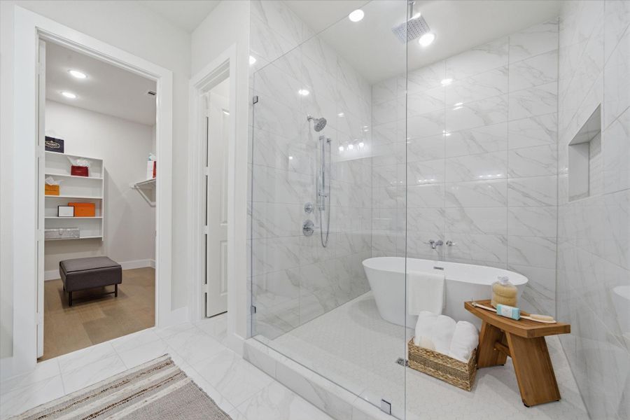 Furnished interior view inside a new home in Spring Valley Creek, Houston (Image 26).
