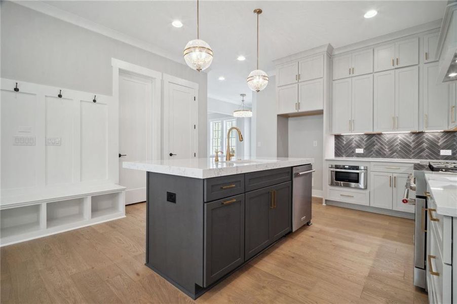 Furnished interior view inside a new home in , Woodstock (Image 20).