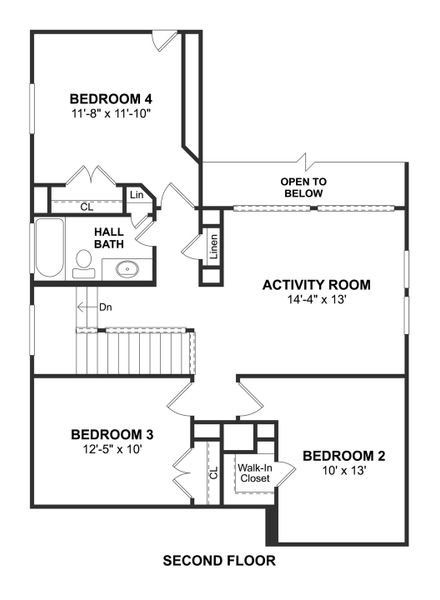 2D floor plan layout for the Wilmington II by K. Hovnanian® Homes in The Landing, New Caney, TX (Image 4). 2D floor plan layout for the Wilmington II by K. Hovnanian® Homes in The Landing, New Caney, TX (Image 4).