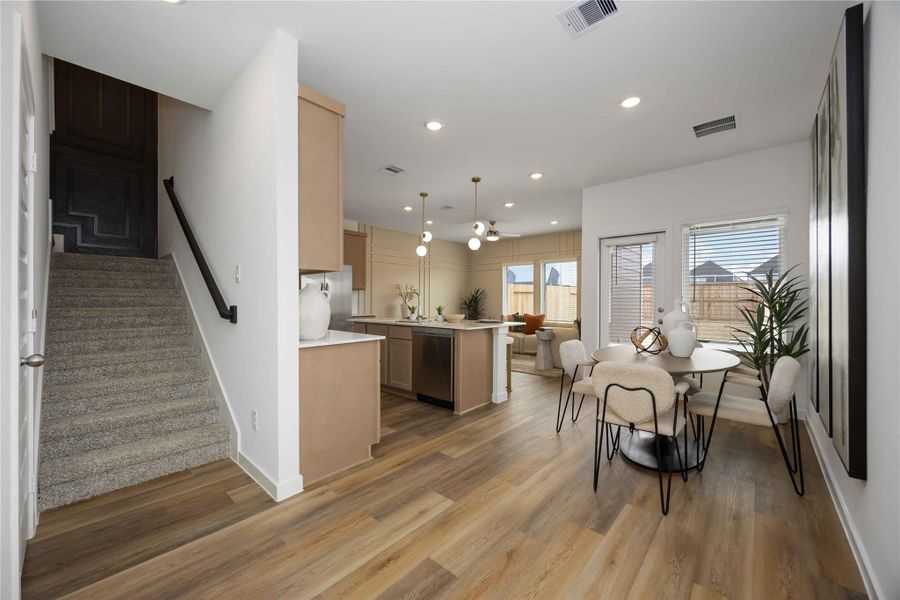 Furnished interior view inside a new home in Grand West, Houston (Image 6).