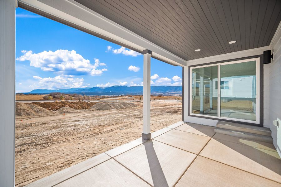 Exterior details and patio area of a home in Jackson Creek, Monument (Image 3).