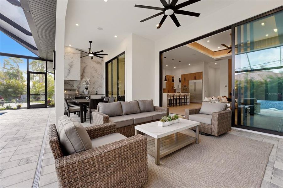 Exterior details and patio area of a home in , Sarasota (Image 31).