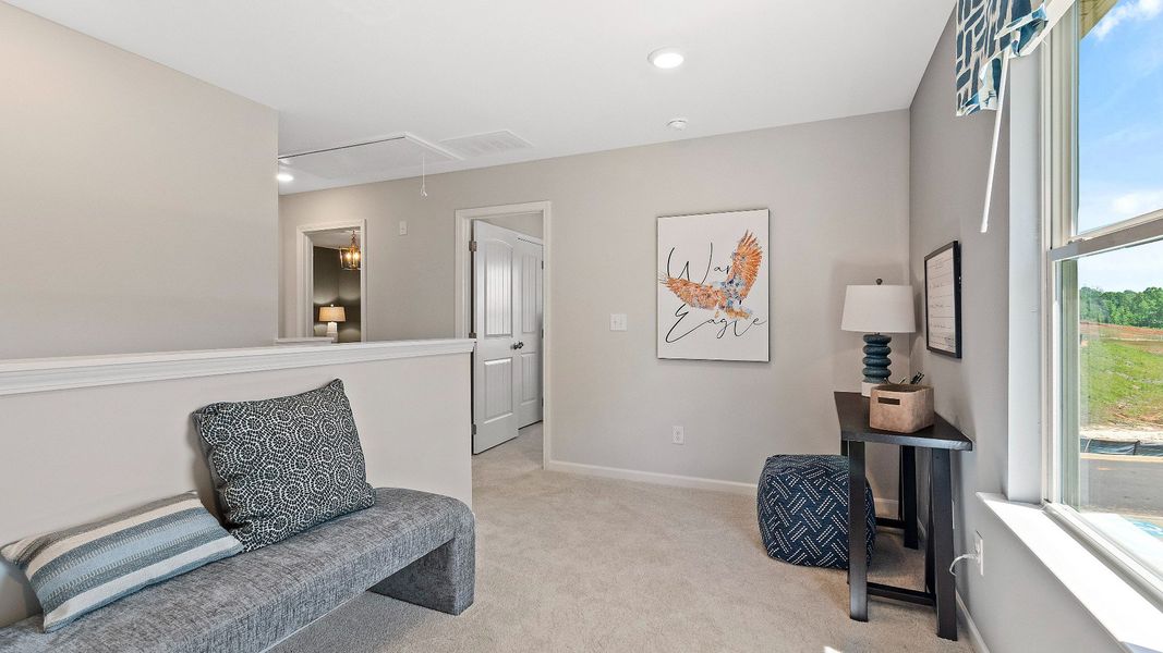 Furnished interior view inside a new home in Enclave at Evergreen, Fairburn (Image 24). Furnished interior view inside a new home in Enclave at Evergreen, Fairburn (Image 24).