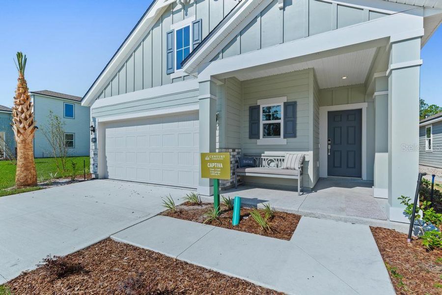 Exterior details and patio area of a home in Seminole Palms, Palm Coast (Image 3).