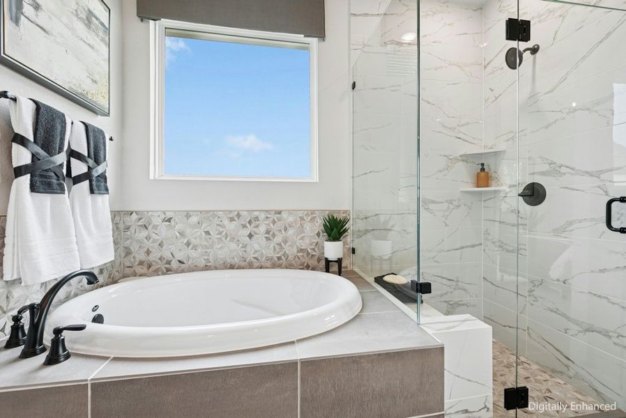 Representative furnished interior of a home built from the Upton by Scott Felder Homes in Crown Ridge Manor, San Antonio (Image 12).