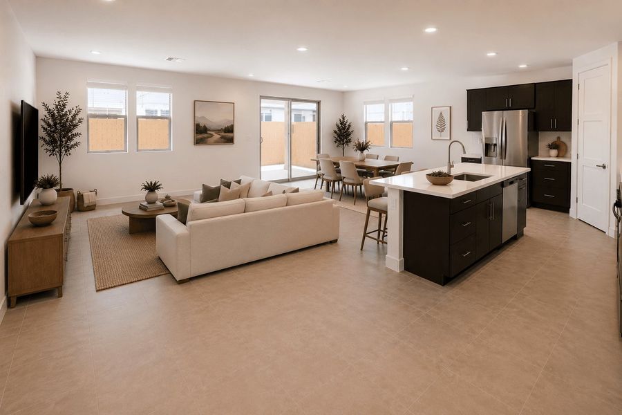 Furnished interior view inside a new home in The Grove at El Cidro, Goodyear (Image 3).